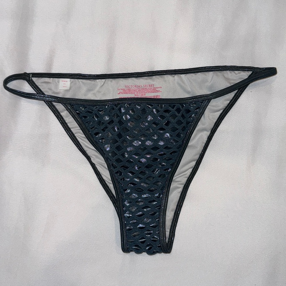 NWOT Victoria Secret Bikini Bottom Mesh Shiny